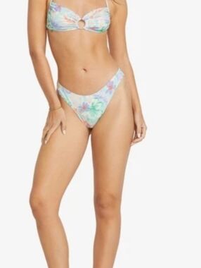 Bikini Victoria Secret top padded 36C bottom Roxy size XL colorful